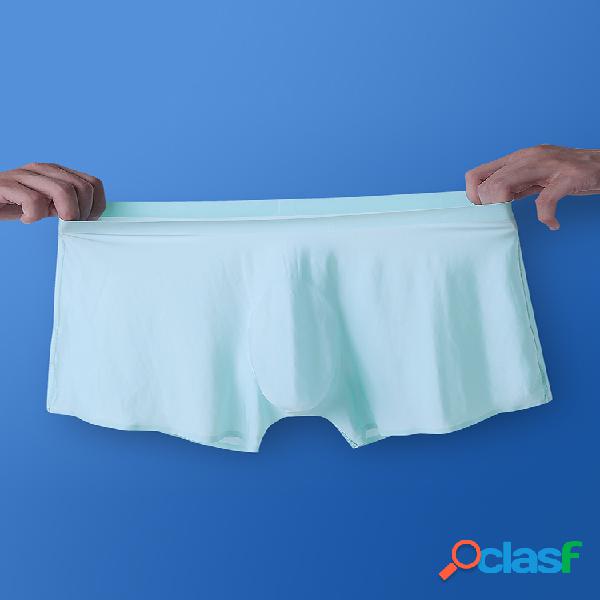 Cuecas Masculinas De Seda Fesca Fina Transparente Sem