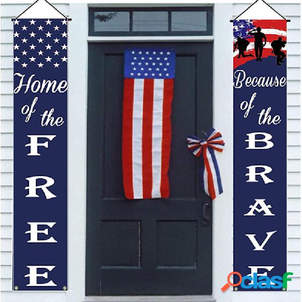 Dia da Independência americana Banner Quintal Interior
