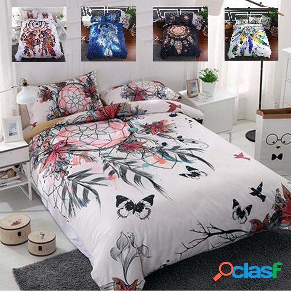 Dream Catcher Net Impresso Conjunto de Cama Quilt Duvet