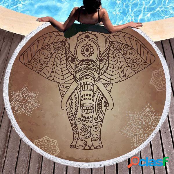 Elefante Bohemian da mandala do Totem 3D que imprime a