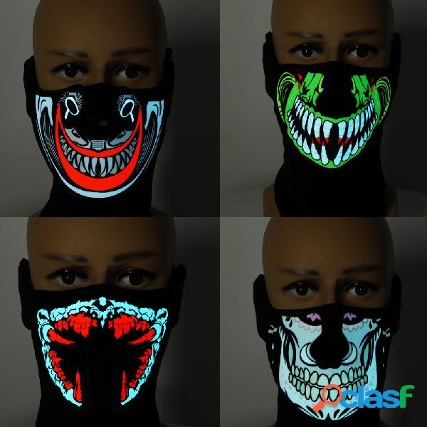 Halloween LED Máscara Legal acenda a festa de cosplay