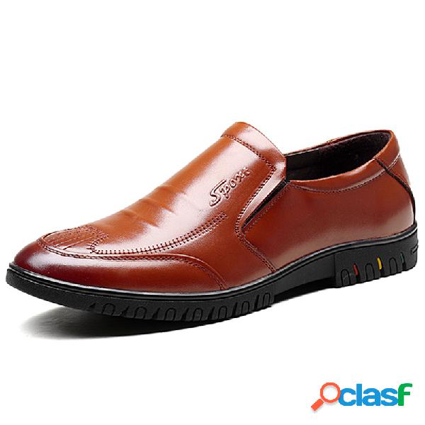 Homens Comfy Low Top Soft Único Deslizamento Em Loafers De