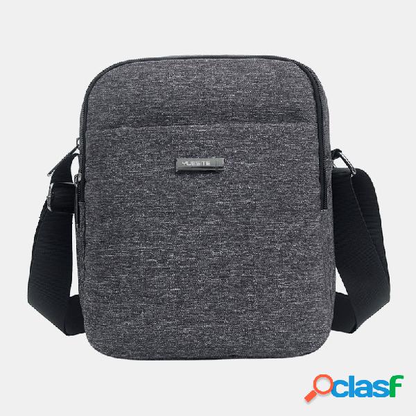 Homens lona telefone sólido Bolsa Crossbody Bolsa