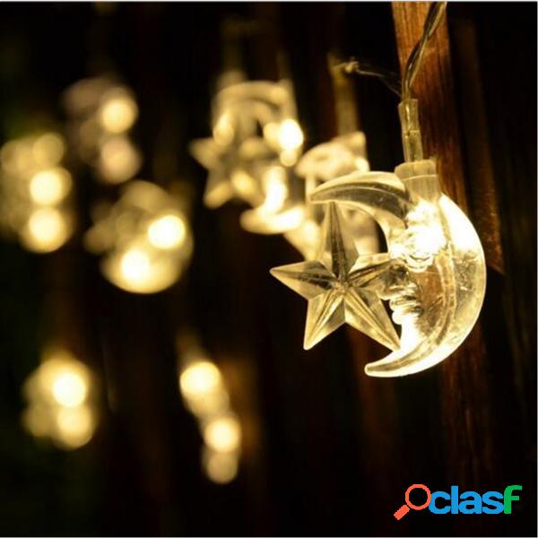 Lua e estrela LED Natal Casamento Xmas Decoração do