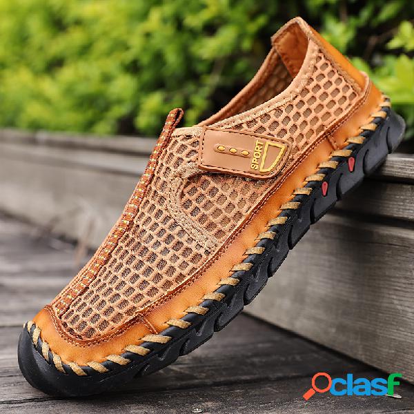 Men Hand-Drying Mesh Hand Stitching Outdoor Water Shoes