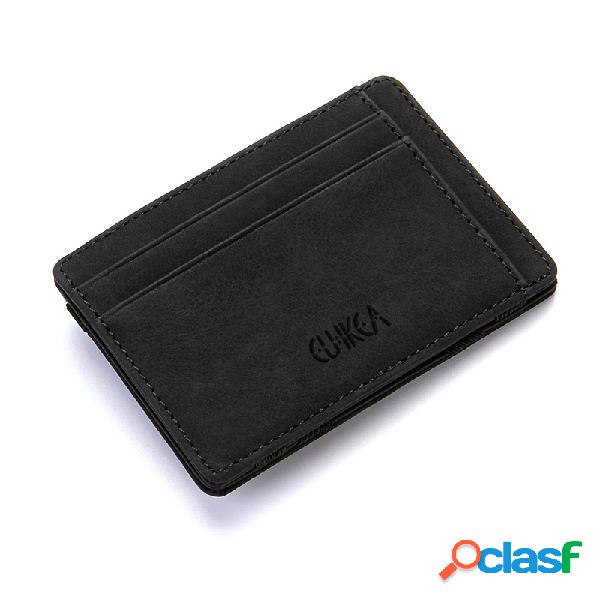 Men Wallet Pequeno Zipper Coin Purse Titular do cartão