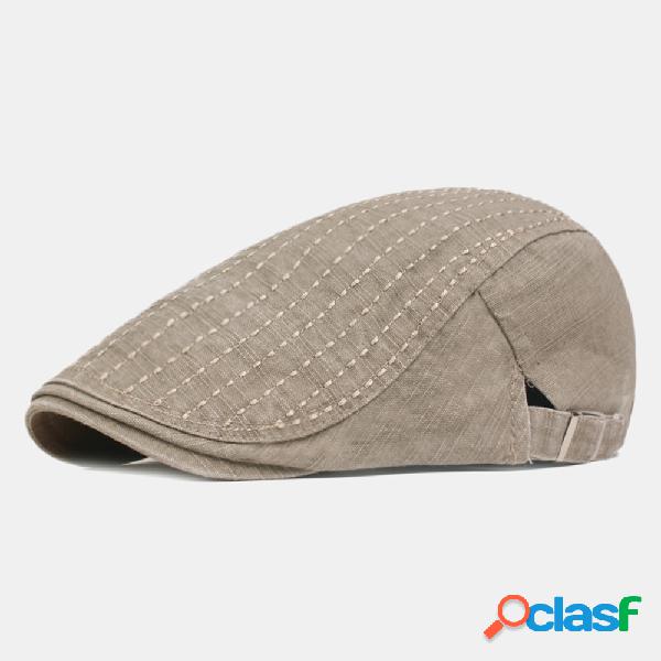 Mens algodão lavado patchwork cores boina tampas esporte ao