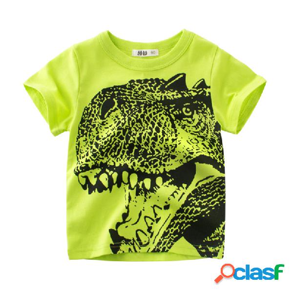 Monstro Imprimir Meninos T-shirt de manga curta para 2Y-11Y