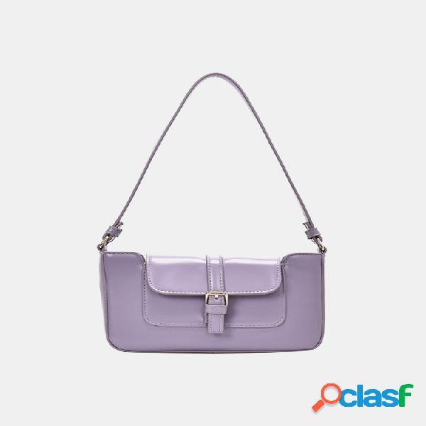 Mulheres Satchel Ombro Sólido Bolsa