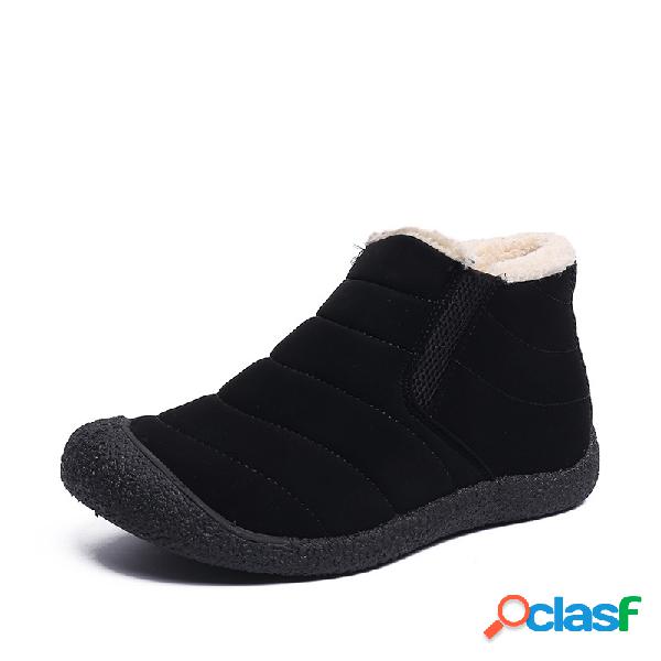 Mulheres sapatos casuais quentes antiderrapantes botas de