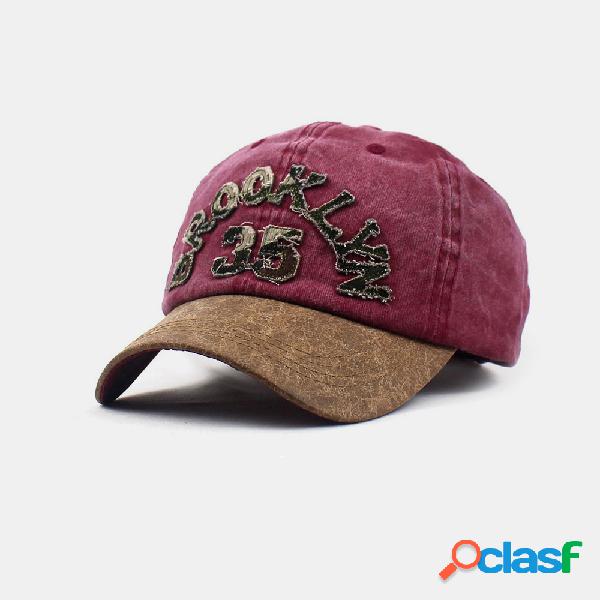 Nova moda boné de beisebol sol retrô Chapéu bordado