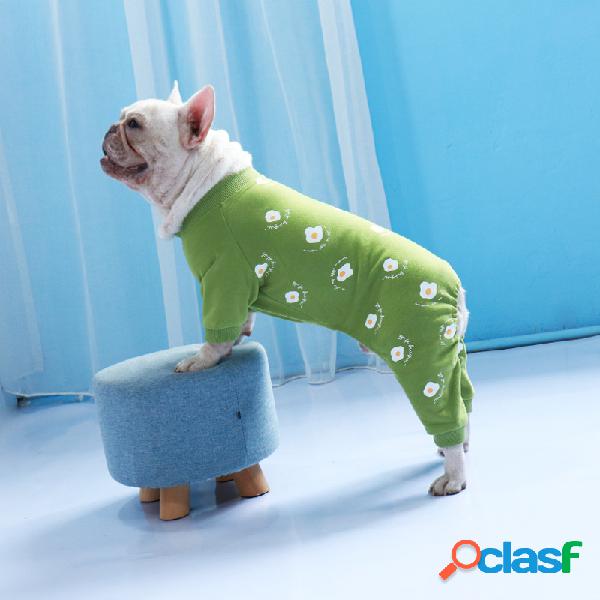 Ovo frito Padrão Roupas para animais de estimação