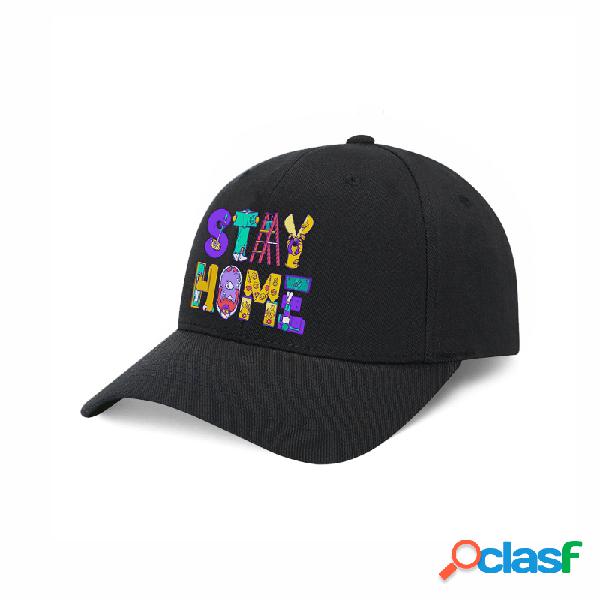Stay Home Active Isolamento Chapéu Boné de beisebol em