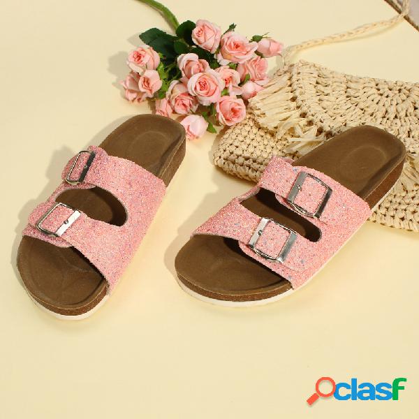 Tamanhos grandes Mulheres Deocr Flats Chinelos