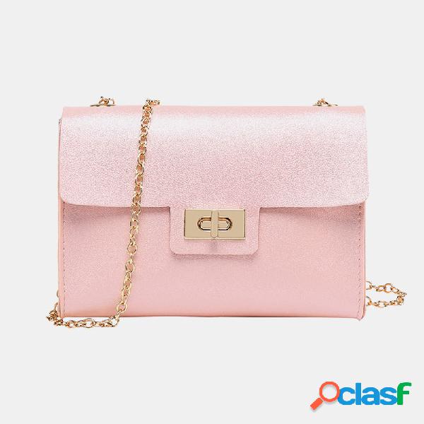 Telefone de cadeia de hardware para mulheres Crossbody Bolsa