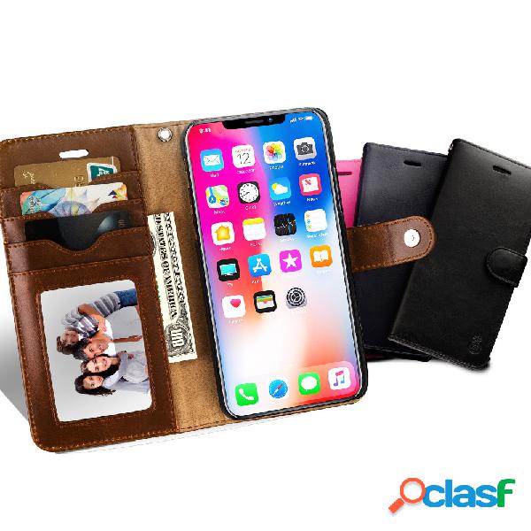 Unisexo PU Multifuncional Wallet Cartão de Telefone Caso