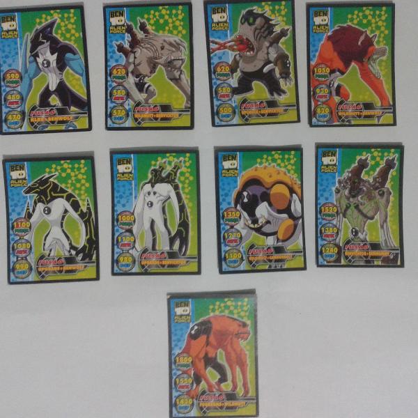 Ben 10 Alien Force - Card Game - Lote Com 9 Cartas