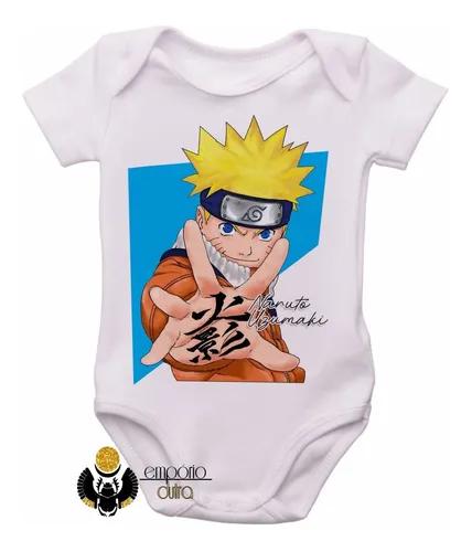 Body Roupa Nenê Bebê Manga Naruto Uzumaki