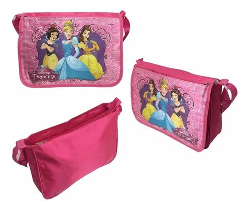 Bolsa Infantil Princesas Rosa Com Alça Transversal Original