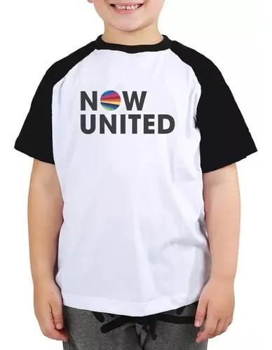 Camiseta Now United Infantil Criança Musica Pop Raglan