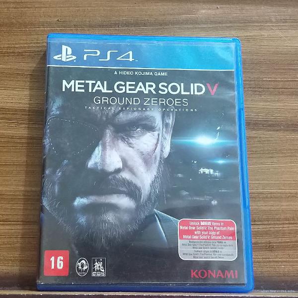 Jogo PS4 Original Metal Gear Solid V