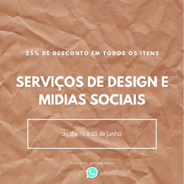 Social media, logomarca e serviços de design gráfico