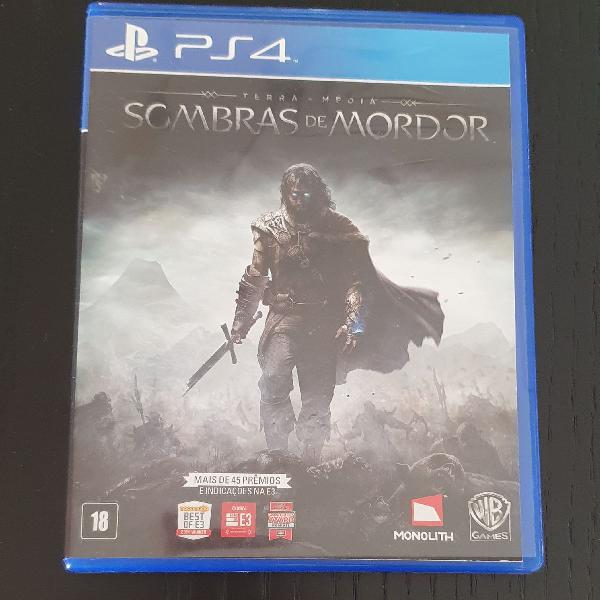 jogo ps4 sombras de mordor