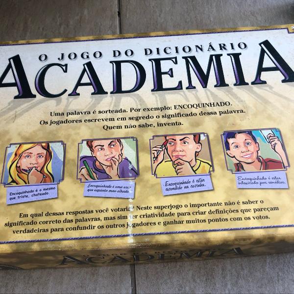 o jogo do dicionário - academia