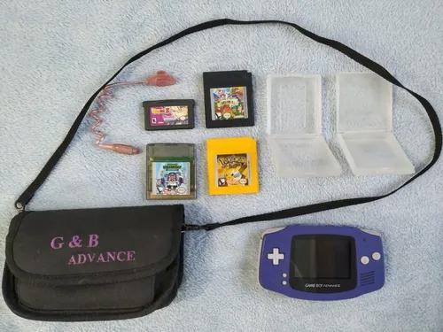 Game Boy Advance, 4 Jogos (pokémon Yellow) Originais, Bag,