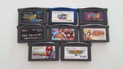 Lote De 8 Jogos Originais Japonês Para Game Boy Advance