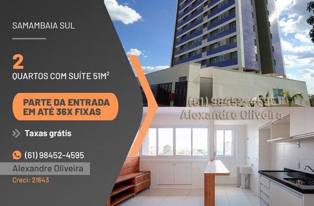Residencial Ilha Azul - 2 qts 51m² com suite - Taxas gratis