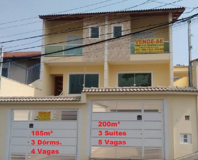 Sobrado Novo Tremembé 185m² 3 dorms 4 vagas BAIXOU !!!