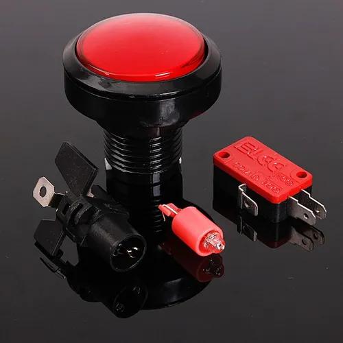 somente Envio Os Eua) 5v/12 V 2 45mm Red Arcade Video Game