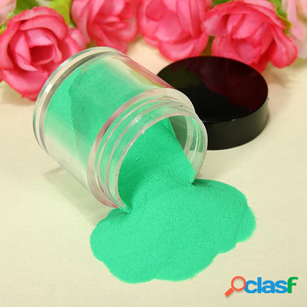 18 cores de acrílico UV Powder Dust Glitter Polish Nail Art