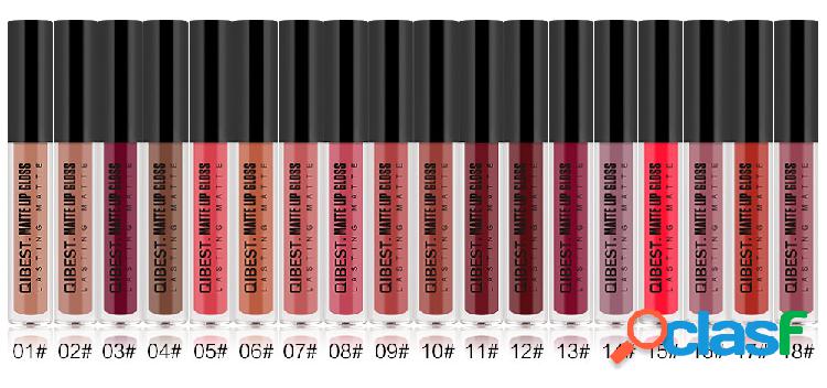 18 cores matte lip esmalte copo antiaderente de longa