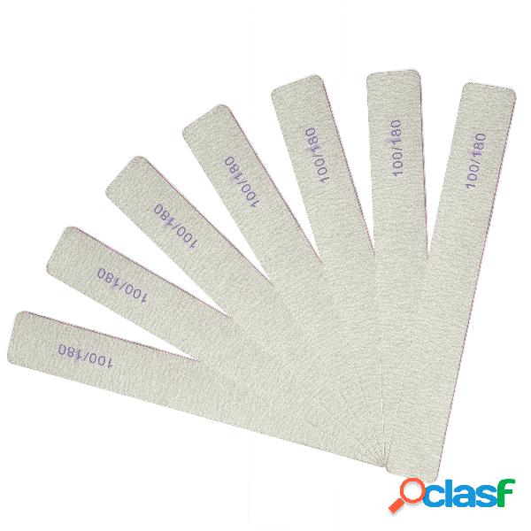 1Pcs Sanding Nail Art File Buffers Curved Tool 100/180