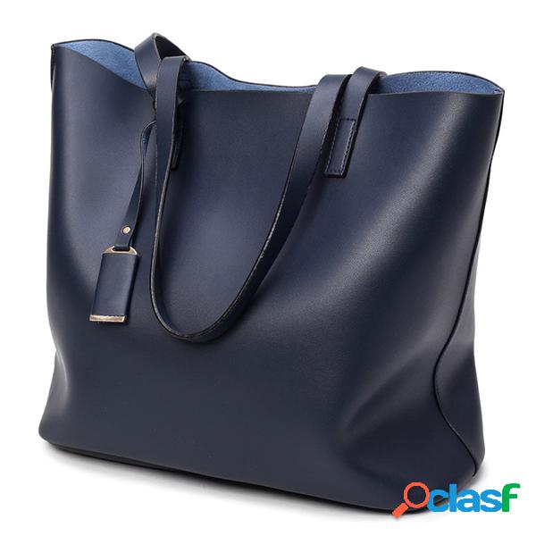 2 Peças Sacola Vintage Feminina PU Couro Qualidade Alta