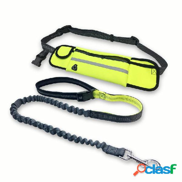 4 cores mão livre Pet Cachorro trela correndo Bolsa filhote