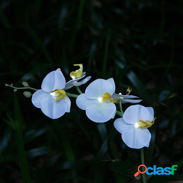 5LED Solar Powered Violet Flower Stake Garden Yard Light