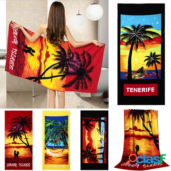 70x150cm Coconut Trees Amorous Feelings Toalhas de praia de