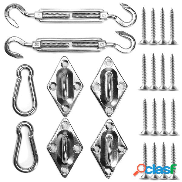 8 pcs Aço Inoxidável Sombra Vela Kit de Hardware Set