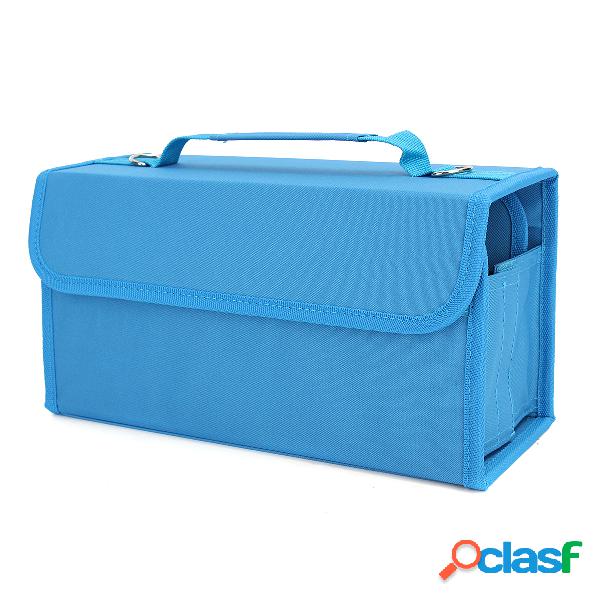 80 Slots Multi-Layer Marker Case Holder Bag Para Copic