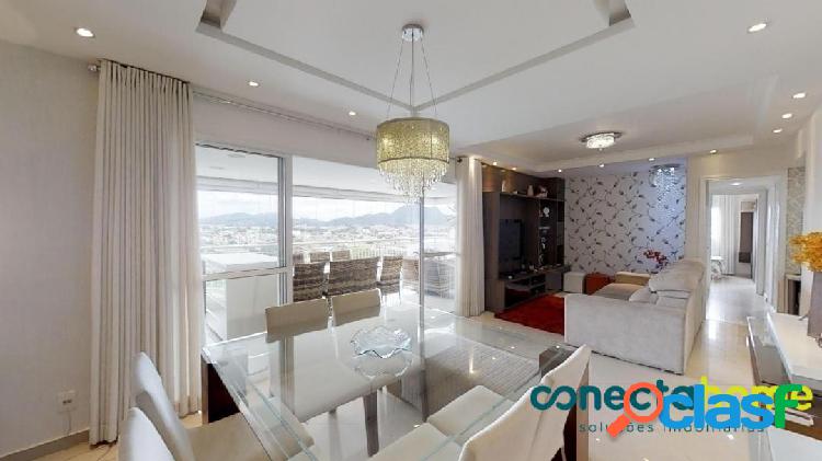 Apartamento mobiliado, 131 m², 3 dorms, 2 vagas em Vila