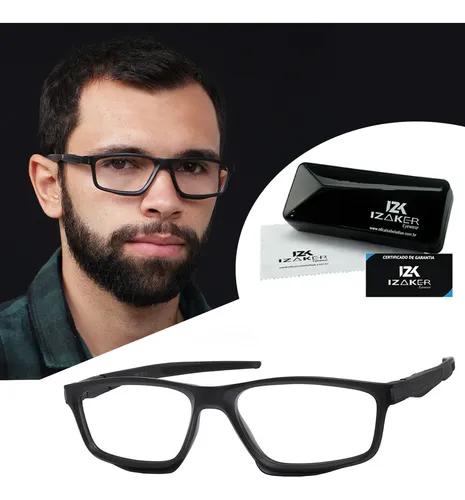 Armação Óculos Para Grau Masculino Esportivo Preto 3500