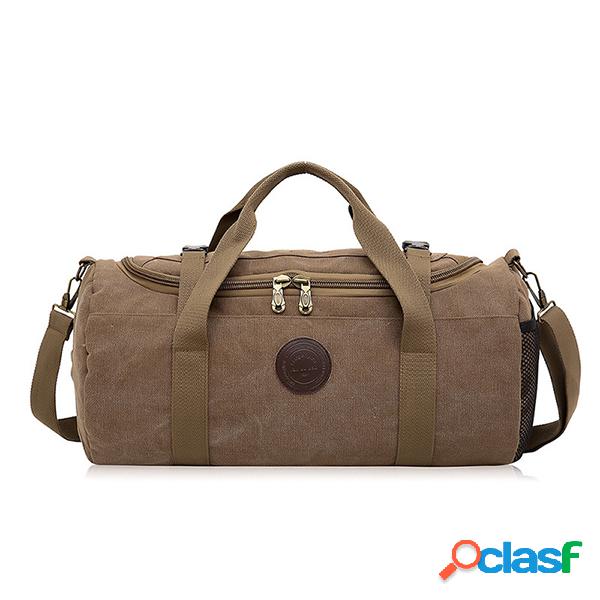 Balde do vintage Bolsa Lona Crossbody Bolsa Dual-use Grande