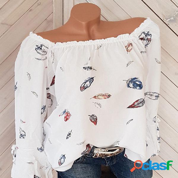 Blusas de manga comprida estampadas