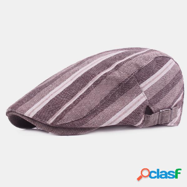 Boina de linho de algodão Para a frente casual Chapéu