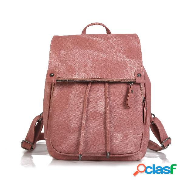 Bolsas de ombro de couro PU mochila Bolsa mulheres