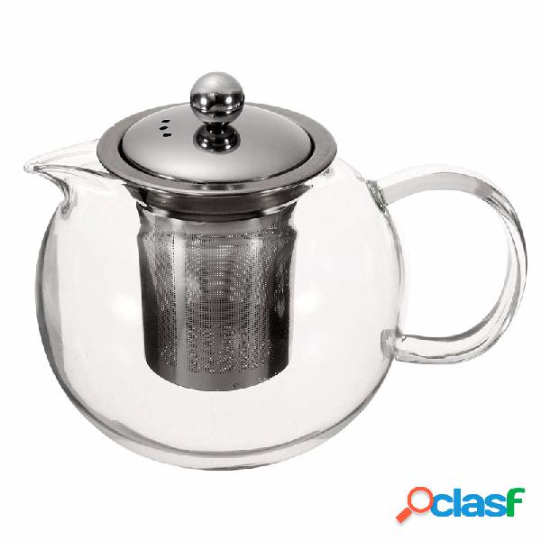 Bom Bule De Vidro De Borosilicato Claro Com 304 Coador De