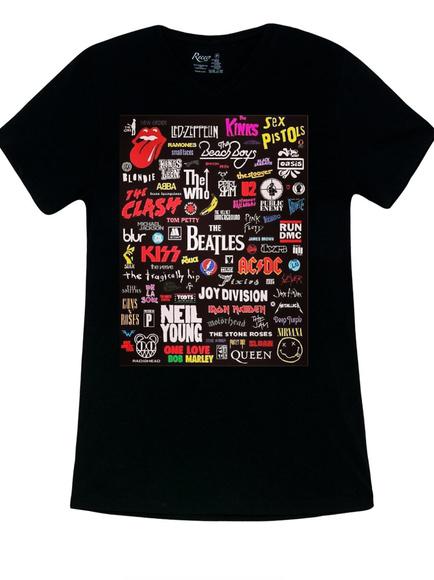 CAMISETA BANDAS DE ROCK